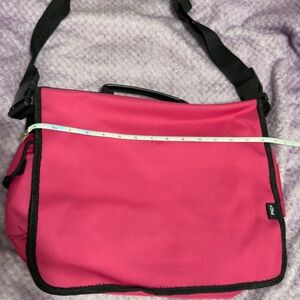 Bright Pink Messenger Bag